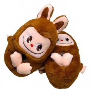 Labubu Brown Slipper Shoes